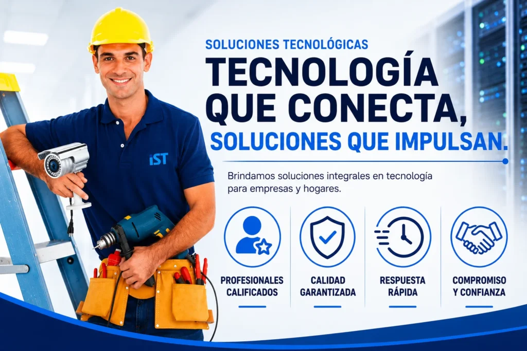 Banner de tecnología y conectividad de iP Sys Technology