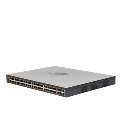 Switch Gestionable / 48 Puertos Gigabit PoE+ / 4 SFP+ 10 Gbps / 176 Gbps Throughput / Layer 2+ / PoE++ 60W