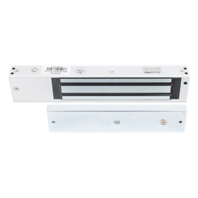 Chapa Magnética Electromagnética / 280 kg (617.3 lbs) / LED Ultra-Brillante / Sensor de Estado / 12/24 VCC / Aluminio Anodizado