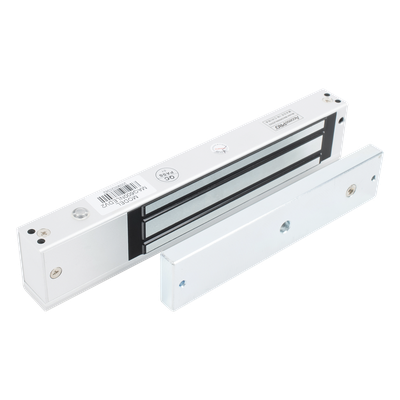 Chapa Magnética Electromagnética / 280 kg (617.3 lbs) / LED Ultra-Brillante / Sensor de Estado / 12/24 VCC / Aluminio Anodizado