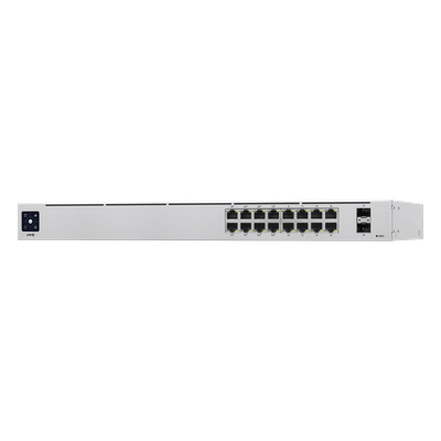 Switch PoE Administrable / 16 Puertos Gigabit / 8 Puertos PoE 802.3af/at / 2 SFP 1G / 42W