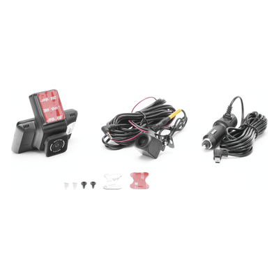 Cámara de Tablero / Grabación Dual 4 MP Frontal + 2 MP Trasera / Gran Angular 123° / Pantalla Táctil 3″ / Wi-Fi / G-Sensor / Operación -20°C a 70°C