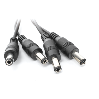 Cable Divisor de Energía DC / Jack Hembra 3.5 mm a 4 Macho / 22AWG / 1-24 VCC / 5A a 12VCC / 19 cm