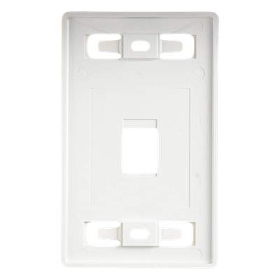 Placa de Pared Modular / 1 Salida / Color Blanco / Versión Bulk / MAX
