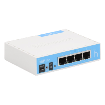 Punto de Acceso / 4 Puertos Fast Ethernet / Wi-Fi 2.4 GHz 802.11b/g/n / CPU 650 MHz