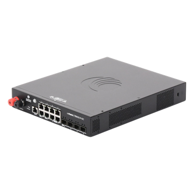 Switch PoE / 8 Puertos Gigabit / 4 SFP+ / 170 W PoE Budget / Capa 2 / Gestión en la Nube / DC