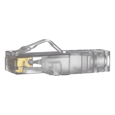 Plug RJ45 / Cat6A / 23-24 AWG / 50μm Oro / 2500 Ciclos / 100 Piezas / 0.26-0.31 in Diámetro