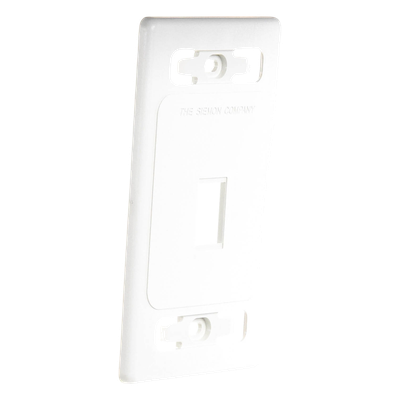 Placa de Pared Modular / 1 Salida / Color Blanco / Versión Bulk / MAX