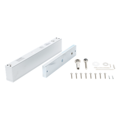 Chapa Magnética Electromagnética / 280 kg (600 lbs) / 12/24 VCC / LED Ultra-brillante